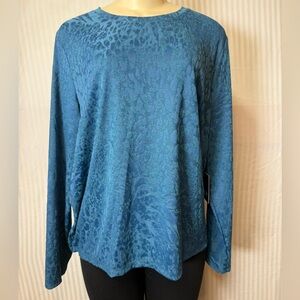 Simply Vera Vera Wang Teal Heather Top